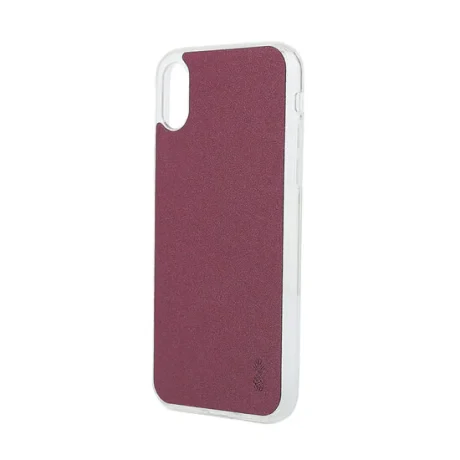 Husa iPhone X / XS Lemontti Silicon Vellur Violet