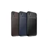 Husa iPhone XR Lemontti Carbon Fiber Black