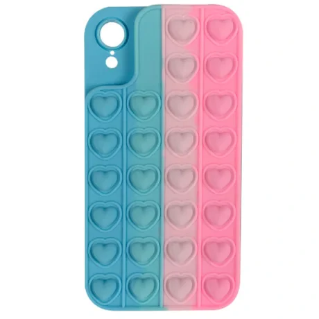 Husa iPhone XR Lemontti Heart Pop it Multicolor 1