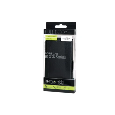 Husa LG K10 (2018) Lemontti Book Elegant Negru