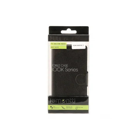 Husa Nokia 5 Lemontti Book Jelly Negru