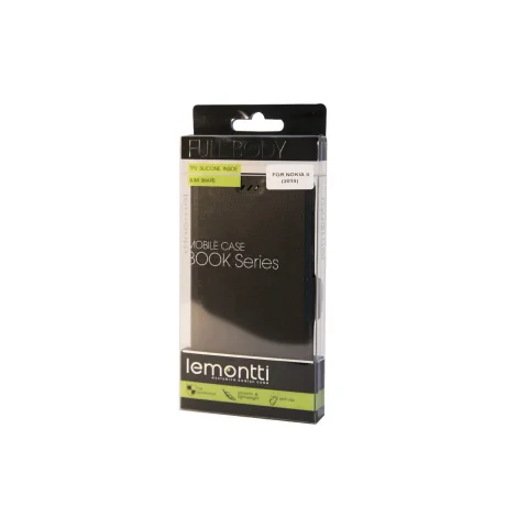 Husa Nokia 6.1 (Nokia 6 2018) Lemontti Book Elegant Negru