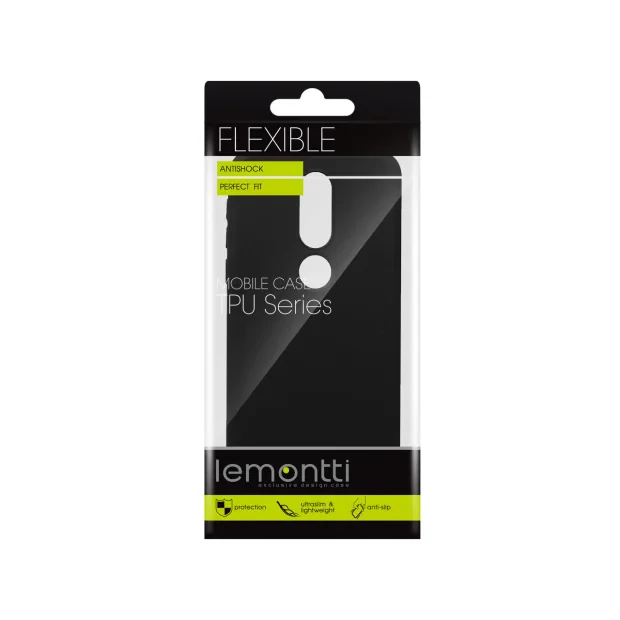 Husa Nokia 7.1 (Nokia 7 2018) Lemontti Silicon Silky Negru