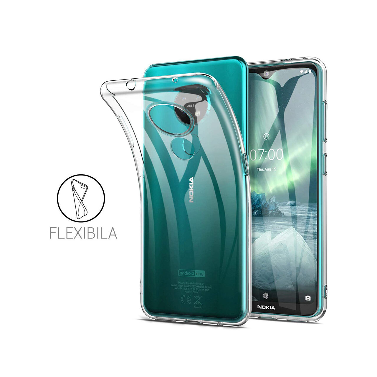 Husa Nokia 7.2 / 6.2 Lemontti Silicon Transparent thumb