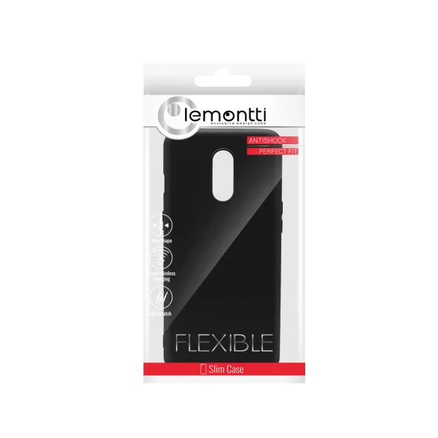 Husa OnePlus 7 Lemontti Silicon Silky Negru