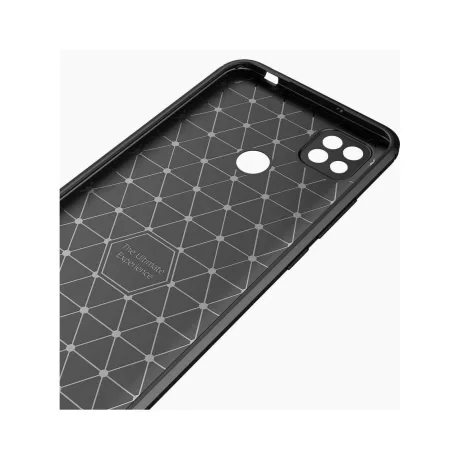 Husa Oppo A15 Lemontti Carbon Case Flexible Negru