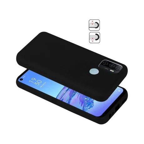 Husa Oppo A54 5G Lemontti Silicon Silky Negru