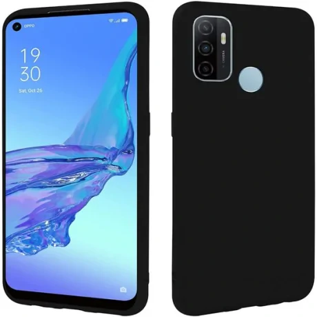 Husa Oppo A54 5G Lemontti Silicon Silky Negru