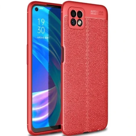 Husa Oppo A72 5G Lemontti Litchi Red