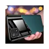Husa Oppo A72 Lemontti Leather + Organic Glass Green