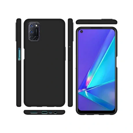 Husa Oppo A72 Lemontti Silicon Silky Negru