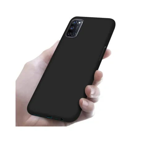 Husa Oppo A72 Lemontti Silicon Silky Negru