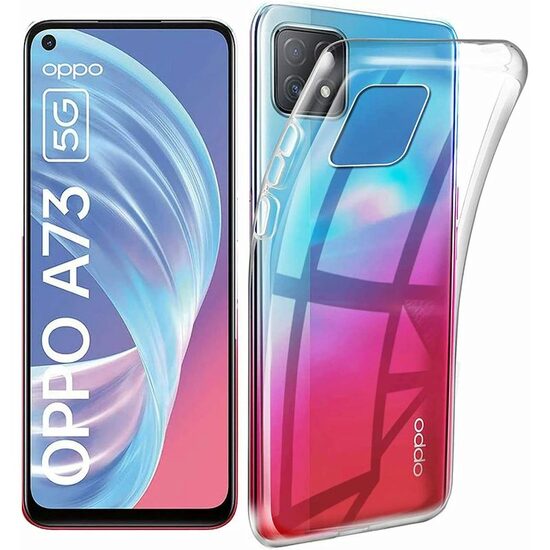 Husa Oppo A73 5G Lemontti Silicon Transparent thumb