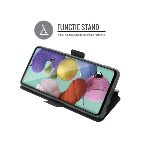 Husa Oppo A74 4G Lemontti Book Elegant Negru