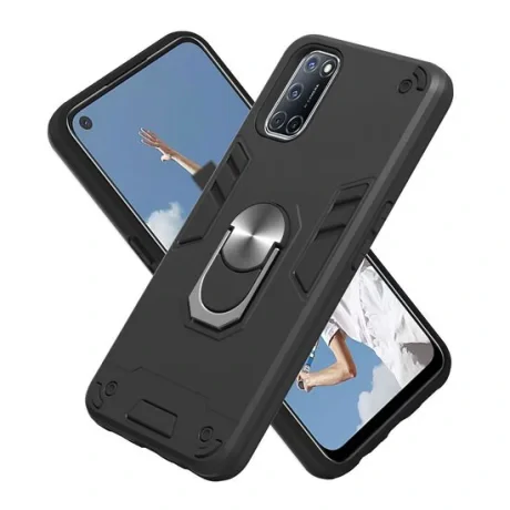 Husa Oppo A92 / A72 / A52 Lemontti Armour Series 2 in 1 Black