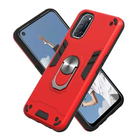 Husa Oppo A92 / A72 / A52 Lemontti Armour Series 2 in 1 Red