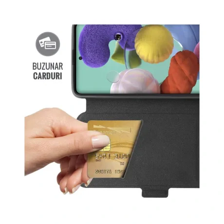 Husa Oppo Reno4 Lite Lemontti Book Elegant Negru