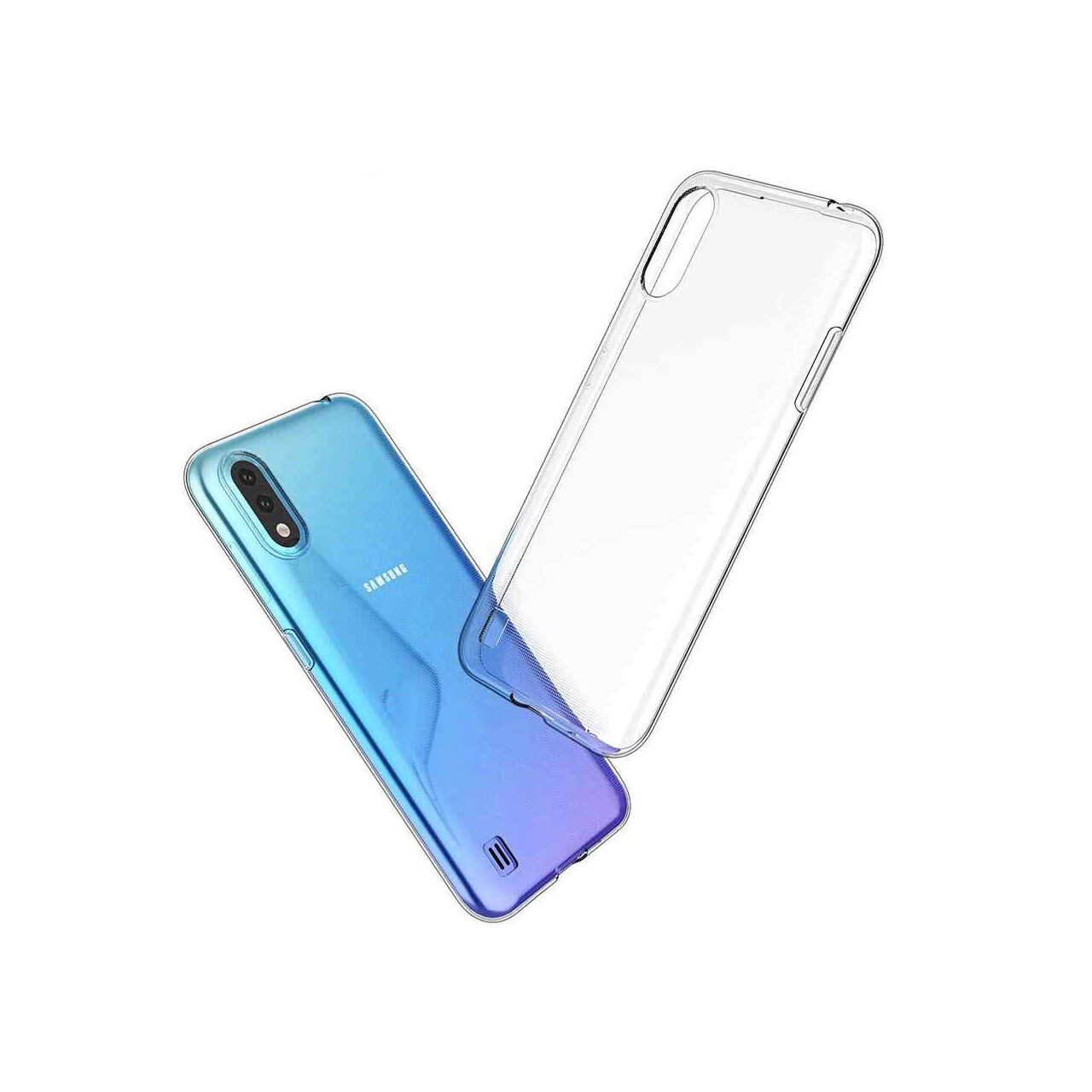 Husa Samsung Galaxy A01 Lemontti Silicon Transparent thumb