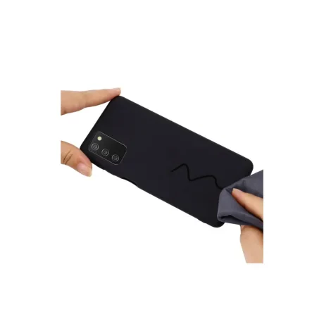 Husa Samsung Galaxy A03s Lemontti Silicon Silky Negru