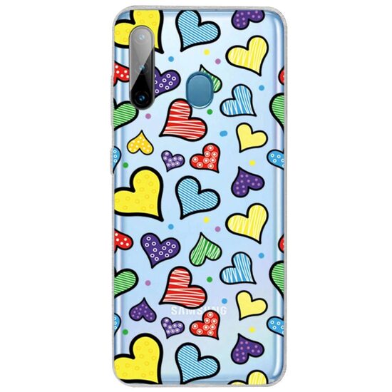 Husa Samsung Galaxy A11 / M11 Lemontti Painted Hearts thumb