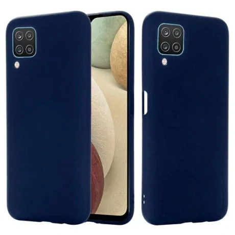 Husa Samsung Galaxy A12 Lemontti Silicon Silky Navy