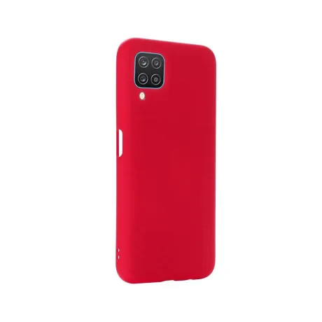 Husa Samsung Galaxy A12 Lemontti Silicon Silky Rosu