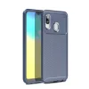 Husa Samsung Galaxy A20e Lemontti Carbon Fiber Texture Shockproof Blue