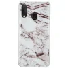 Husa Samsung Galaxy A20e Lemontti Coloured Drawing Pattern White Marble