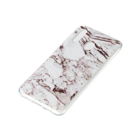 Husa Samsung Galaxy A20e Lemontti Coloured Drawing Pattern White Marble