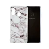 Husa Samsung Galaxy A20e Lemontti Coloured Drawing Pattern White Marble
