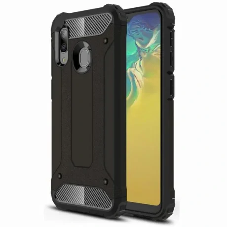 Husa Samsung Galaxy A20e Lemontti Hybrid Armor Negru