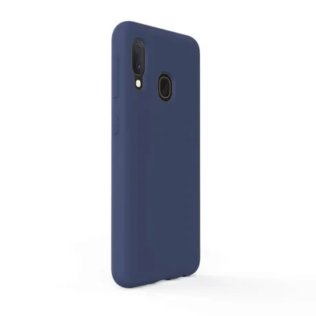 Husa Samsung Galaxy A20e Lemontti Liquid Silicon Dark Blue