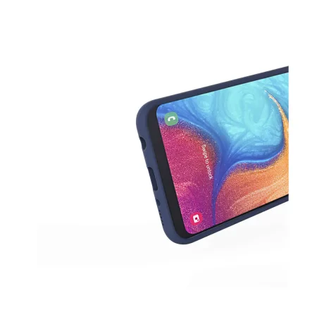 Husa Samsung Galaxy A20e Lemontti Liquid Silicon Dark Blue
