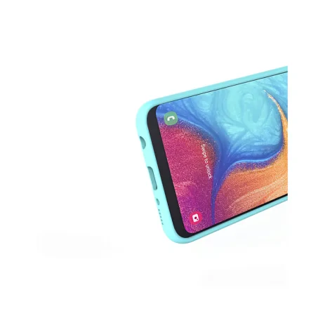 Husa Samsung Galaxy A20e Lemontti Liquid Silicon Tiffany Blue