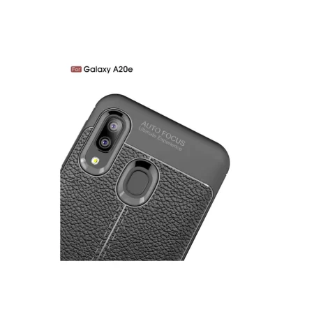 Husa Samsung Galaxy A20e Lemontti Litchi Black