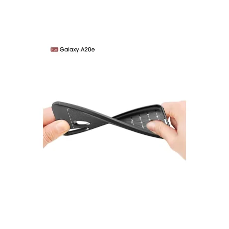 Husa Samsung Galaxy A20e Lemontti Litchi Black