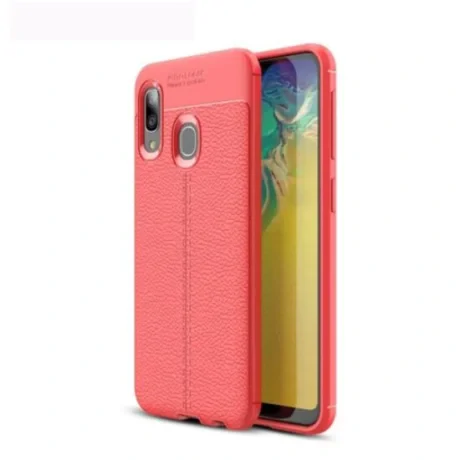 Husa Samsung Galaxy A20e Lemontti Litchi Red