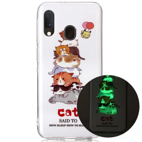 Husa Samsung Galaxy A20e Lemontti Luminous Cats