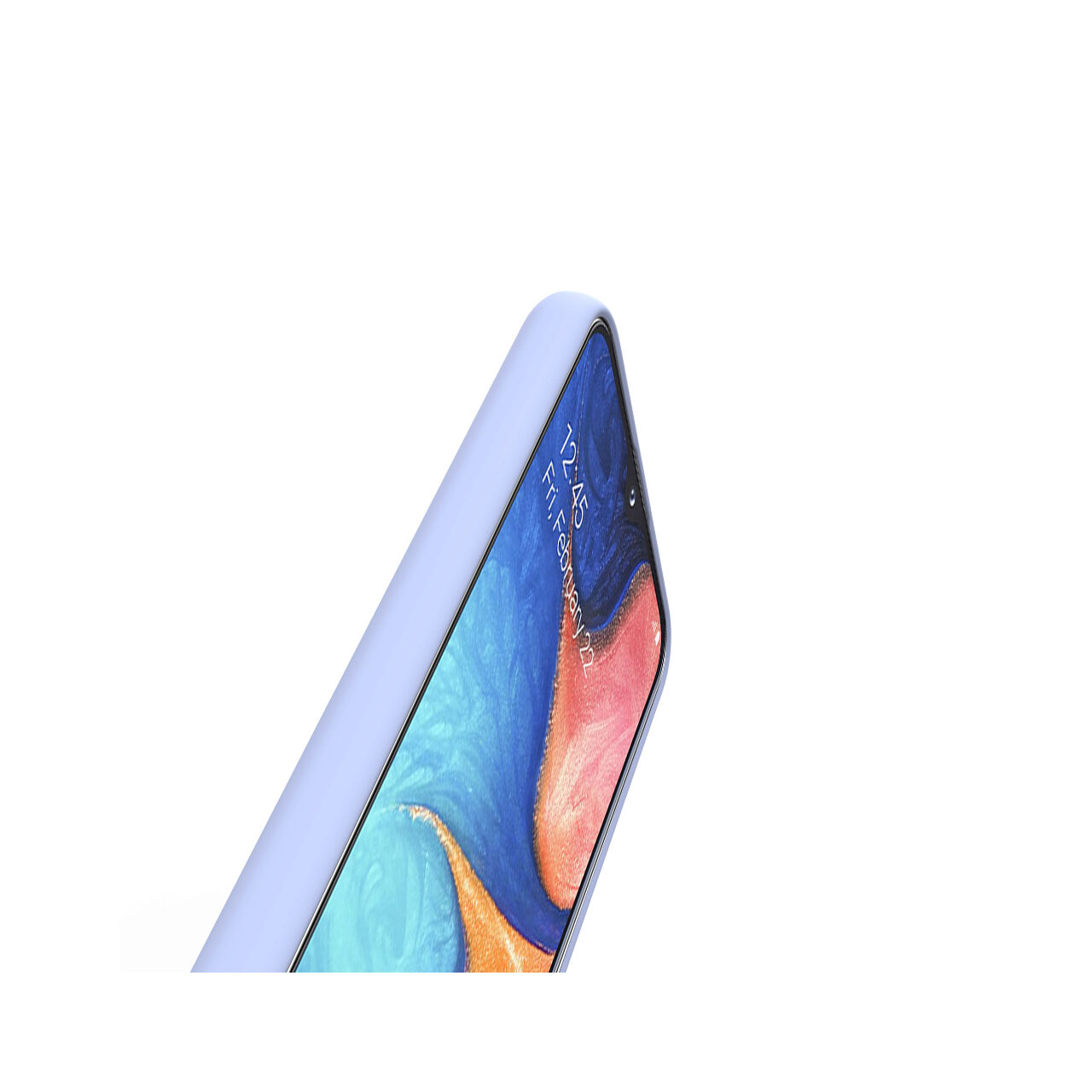 Husa Samsung Galaxy A20e Lemontti Silicon Soft Slim Lavender Gray thumb