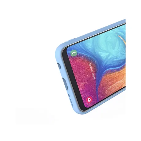 Husa Samsung Galaxy A20e Lemontti Silicon Soft Slim Light Blue