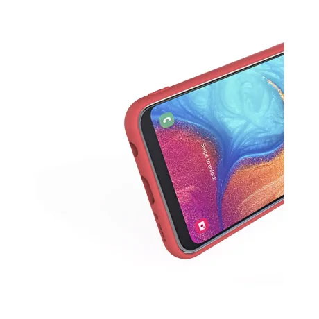 Husa Samsung Galaxy A20e Lemontti Silicon Soft Slim Santa Red