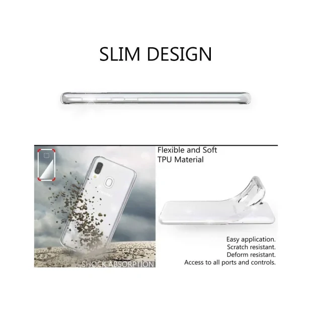 Husa Samsung Galaxy A20e Lemontti Silicon Transparent