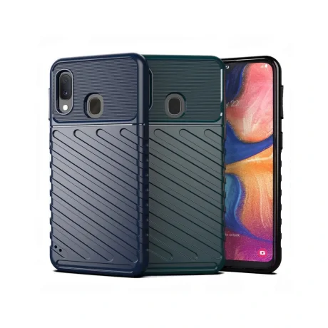 Husa Samsung Galaxy A20e Lemontti Thunder Albastru