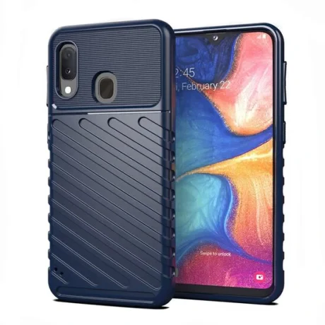 Husa Samsung Galaxy A20e Lemontti Thunder Albastru