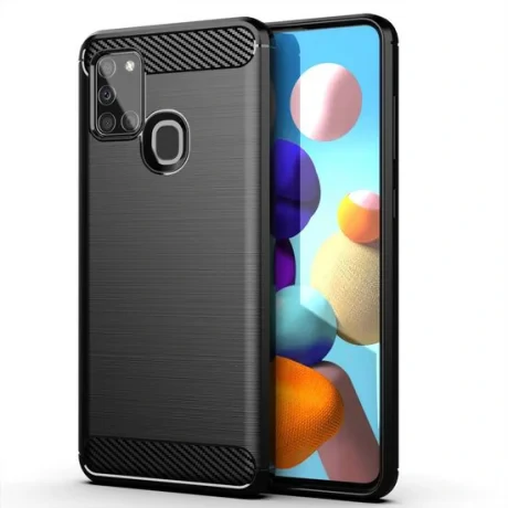 Husa Samsung Galaxy A21s Lemontti Carbon Negru