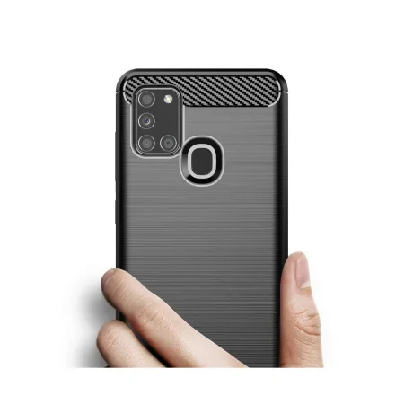 Husa Samsung Galaxy A21s Lemontti Carbon Negru