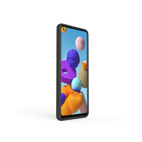 Husa Samsung Galaxy A21s Lemontti Liquid Silicon Black