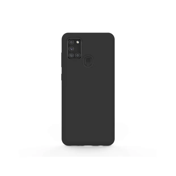 Husa Samsung Galaxy A21s Lemontti Liquid Silicon Black