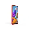 Husa Samsung Galaxy A21s Lemontti Liquid Silicon Red