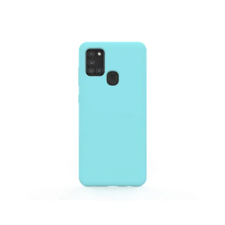 Husa Samsung Galaxy A21s Lemontti Liquid Silicon Tiffany Blue